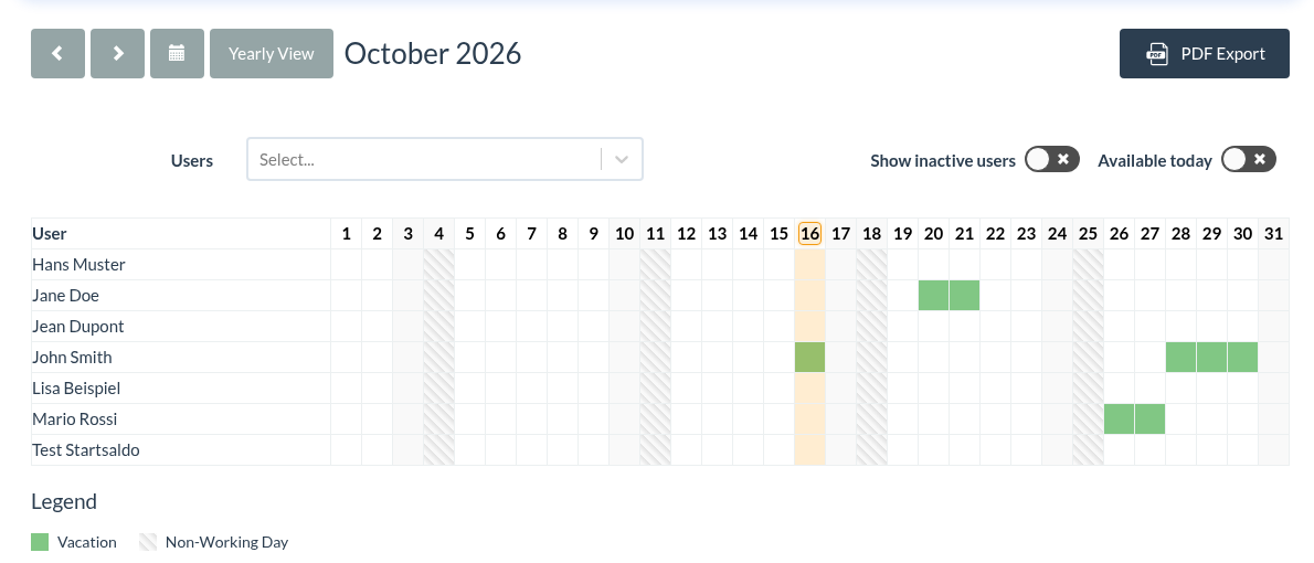 TimeStatement: user guide for work time tracking