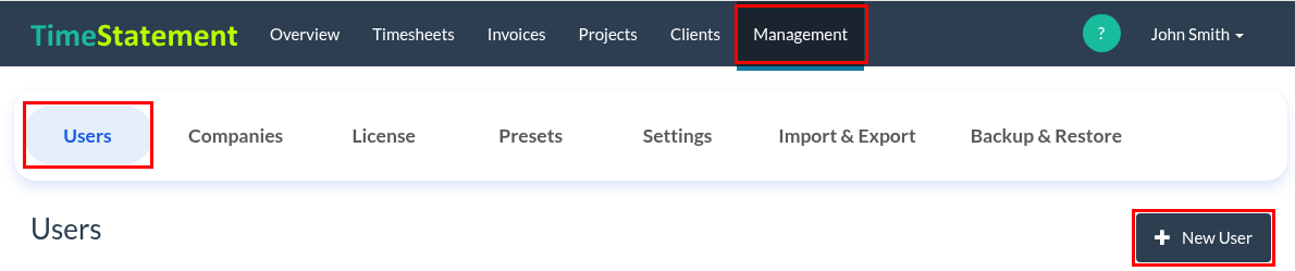 How do I create a new user?