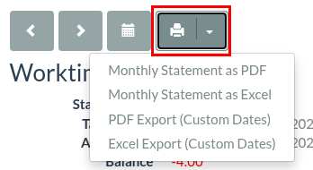 TimeStatement: user guide for work time tracking