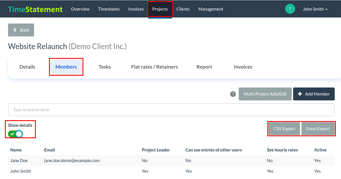 How do I add employees to a project?