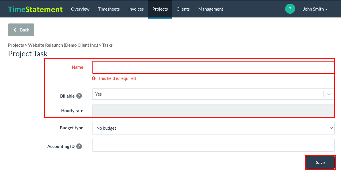How do I define project tasks?