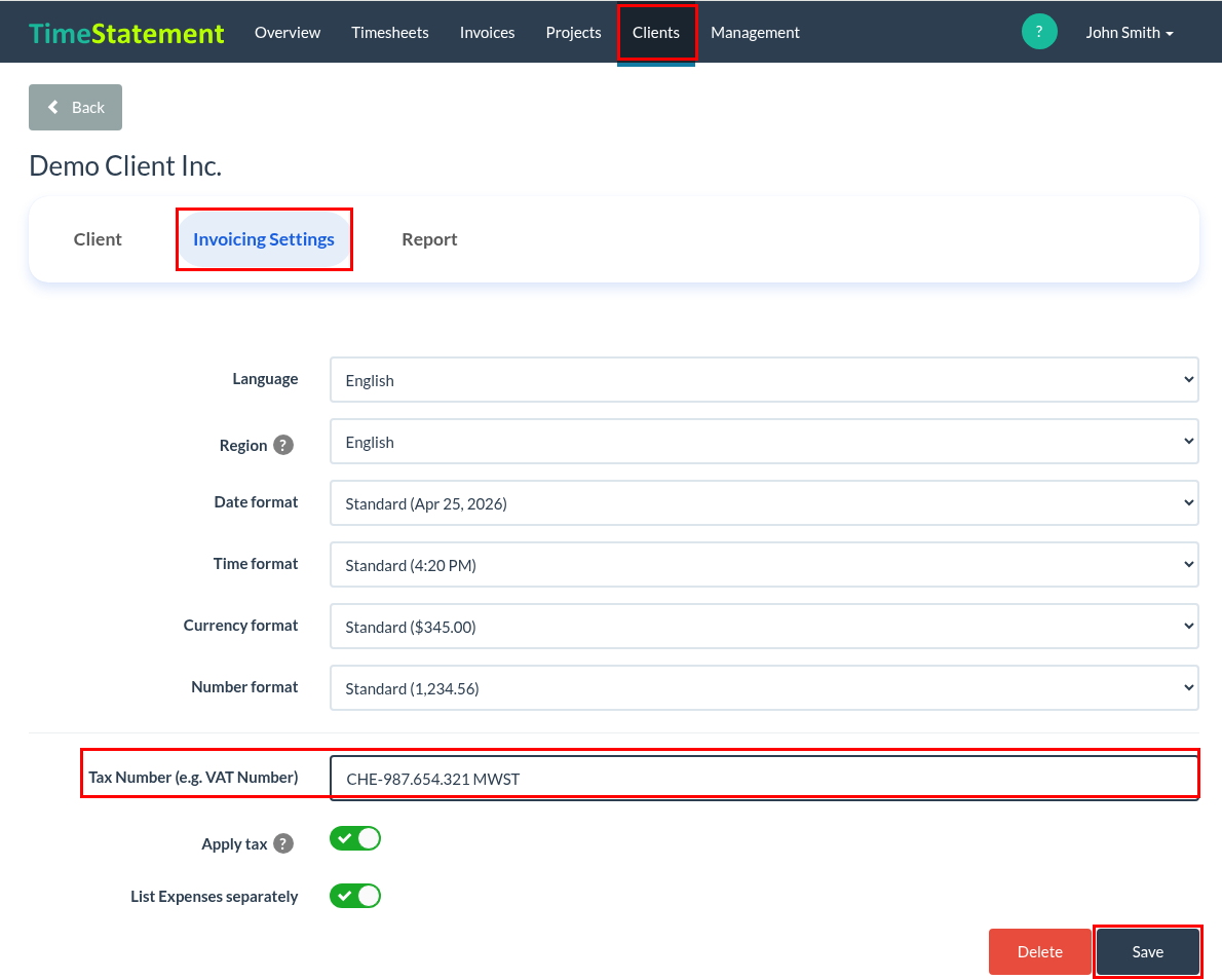 How do I create an e-invoice/XRechnung?