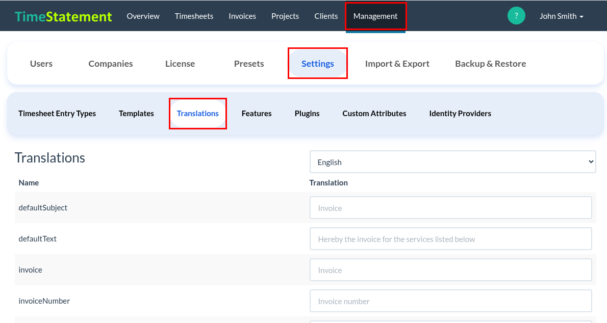How do I customize the layout of my invoice template?