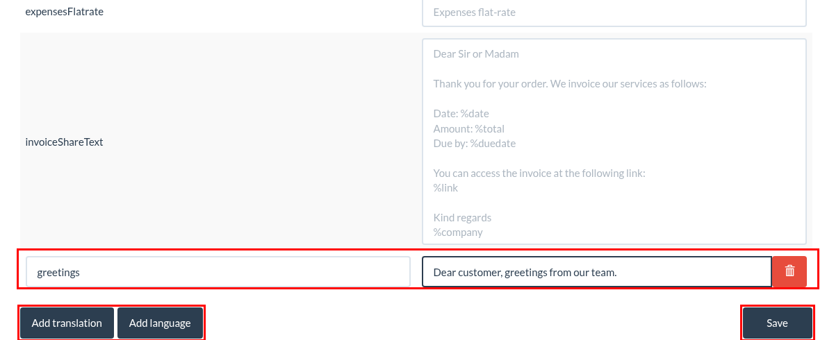 How do I customize the layout of my invoice template?