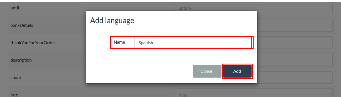 How do I create invoices in other languages?