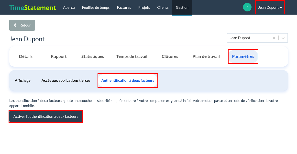 Authentification à deux facteurs