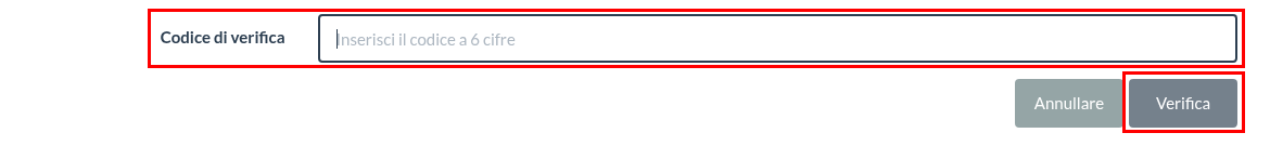 Codice di verifica
